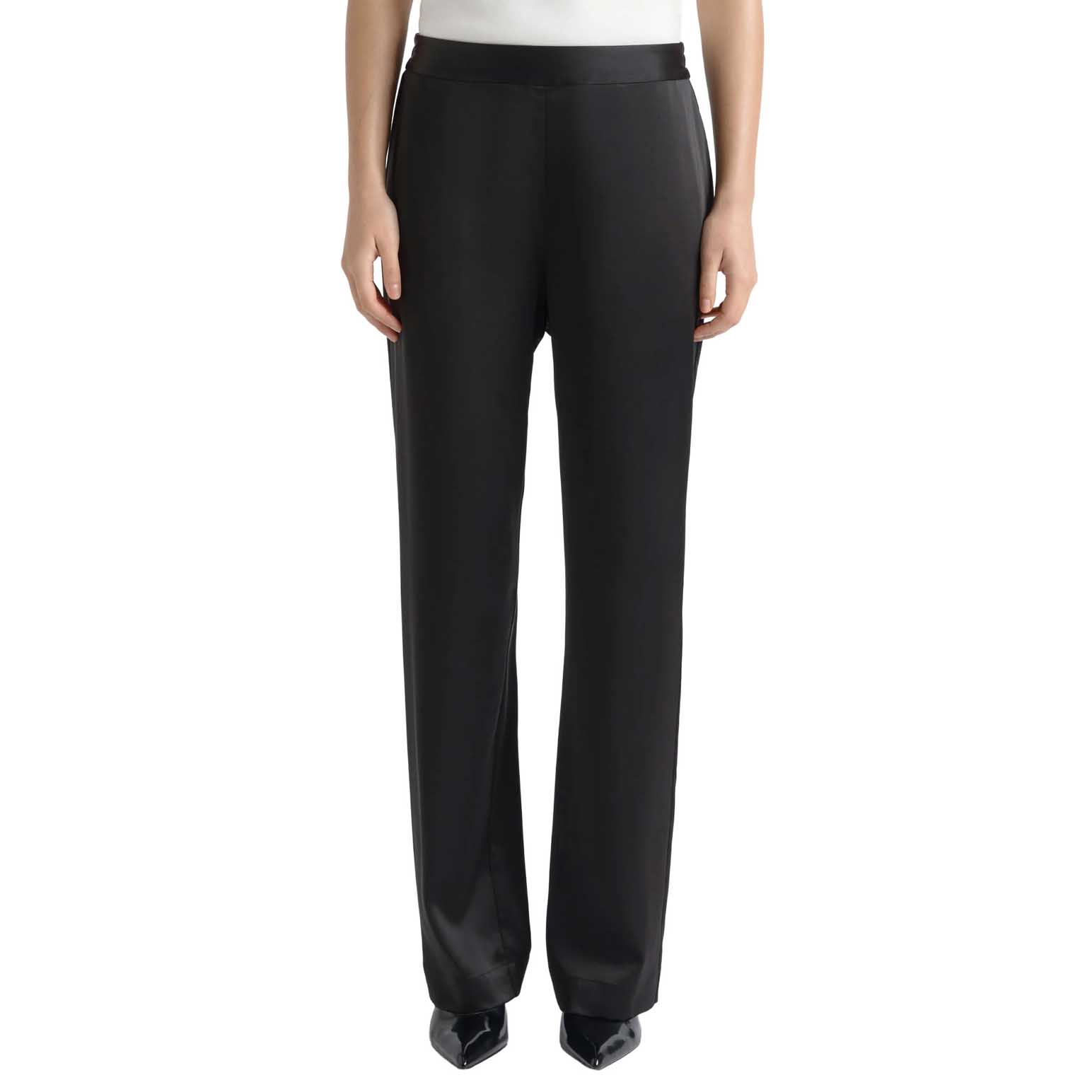 Cue Satin High Waisted Pant